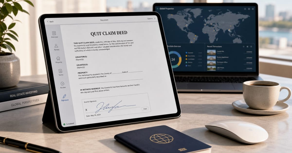 Editorial photograph illustrating: How to Buy Land Remotely: A Step-by-Step Guide for International Investors