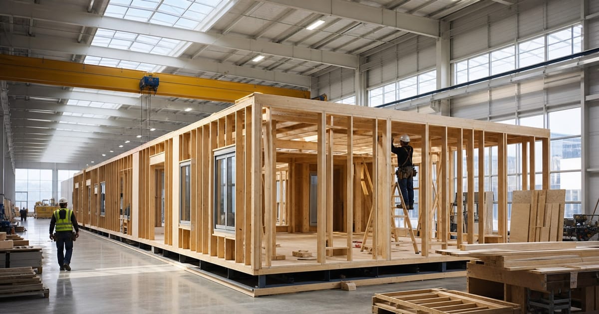 Editorial photograph illustrating: Why Modular Homes Are Built 40% Faster — And What That Means for Your ROI